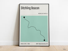 Load image into Gallery viewer, Ditchling Beacon Strava Print
